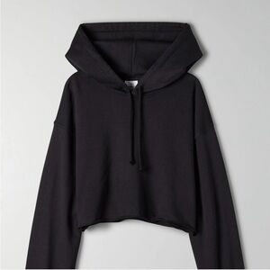 Aritzia TNA black hoodie sweat set